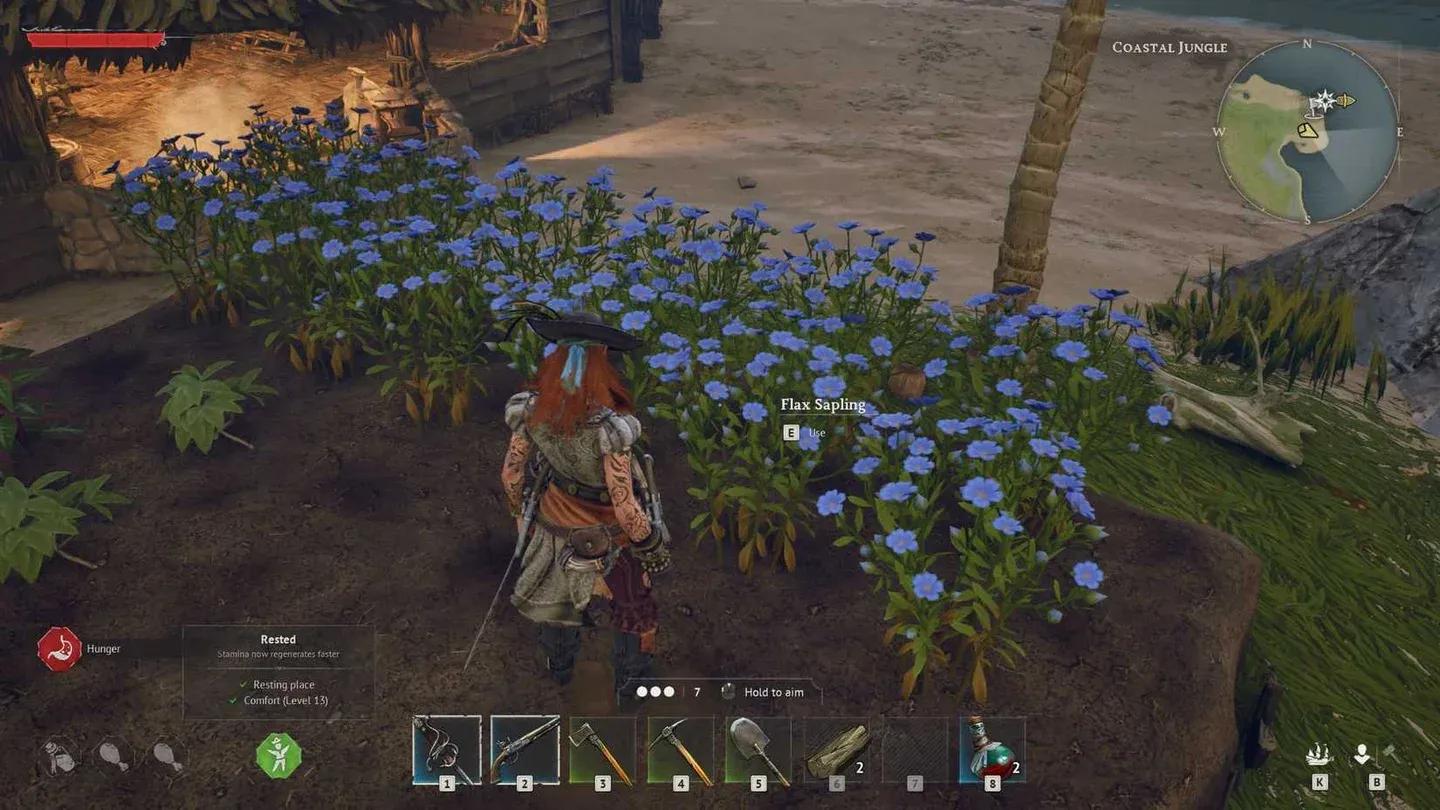 Farming tab in the build menu