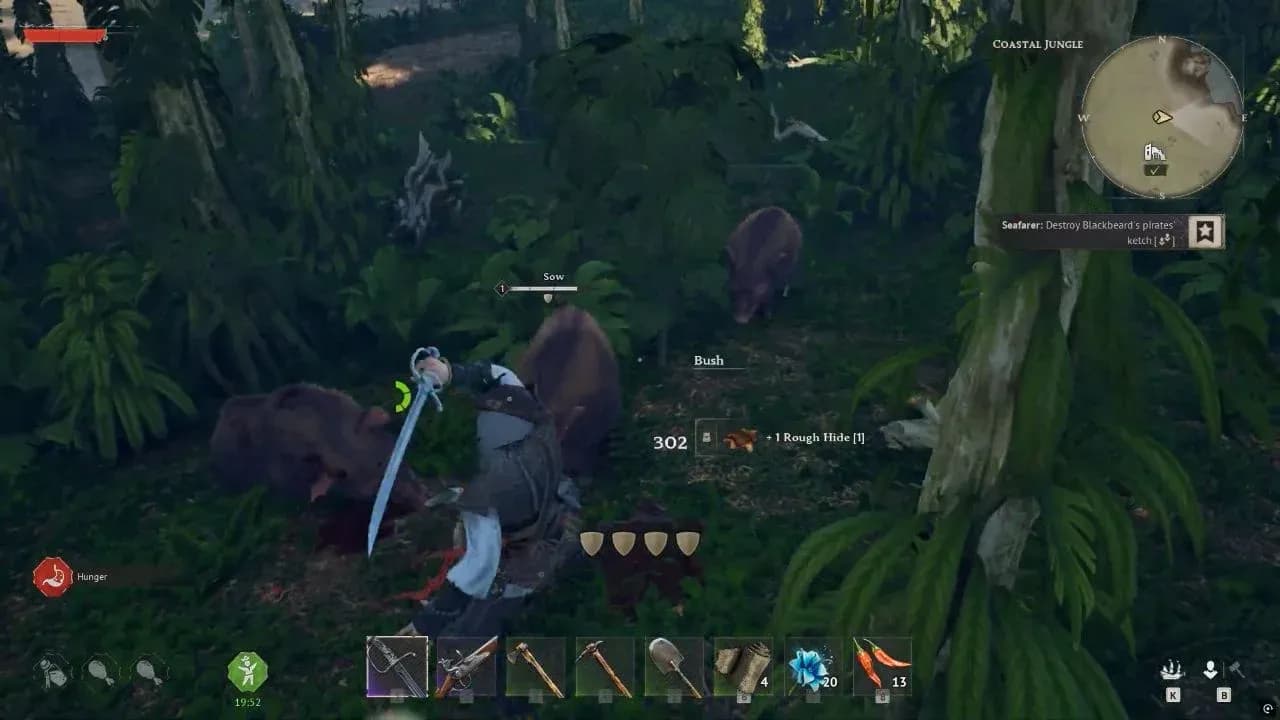 Hunting animals for Rough Hide