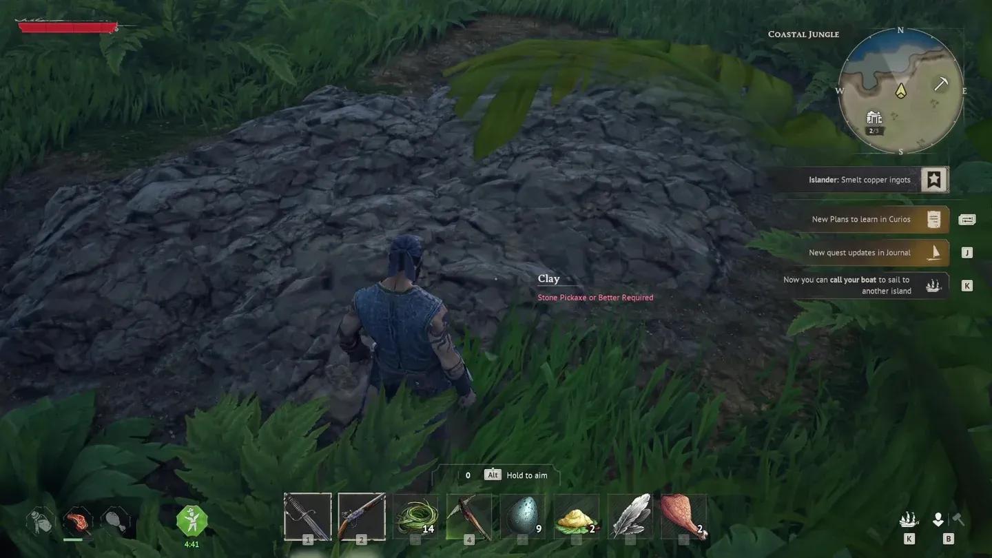 Clay blends into terrain easily