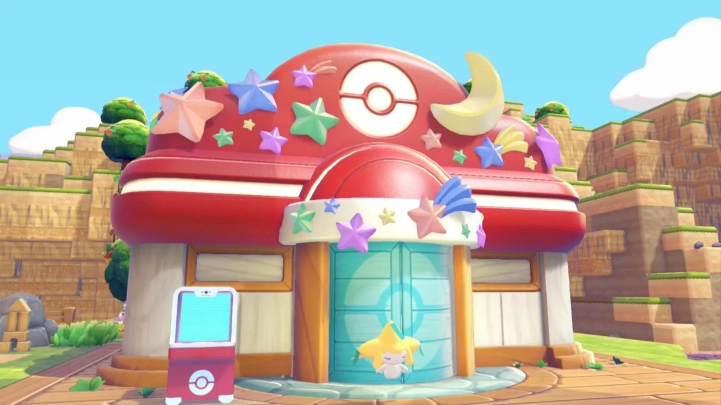 Jirachi's shop in the Pokémon Center