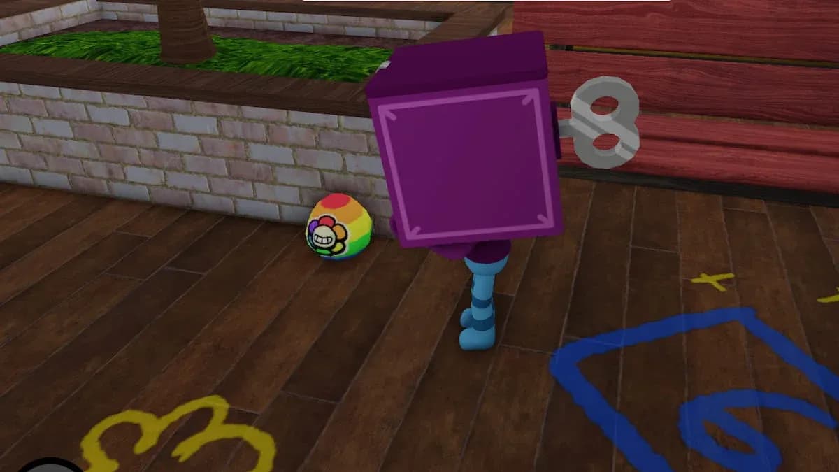 Rainbow egg in the lobby