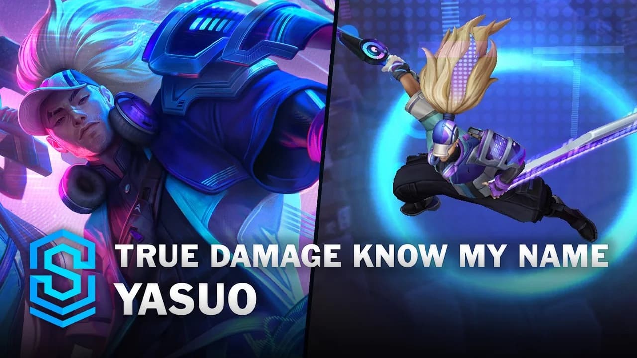 True Damage Know My Name Yasuo league of legends Worlds 2026 skin artwork