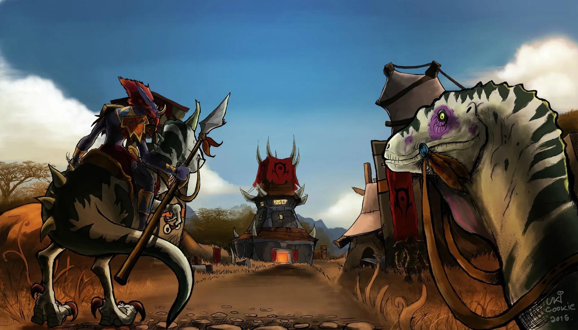 Barrens, Crossroads. I finally finished this painting. I hope you guys  going to like it. : r/wow