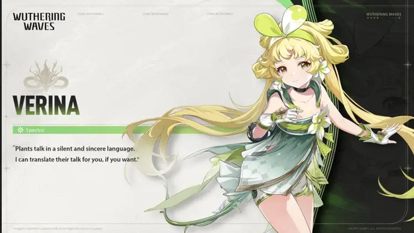 La carga completa de habilidades de Verina