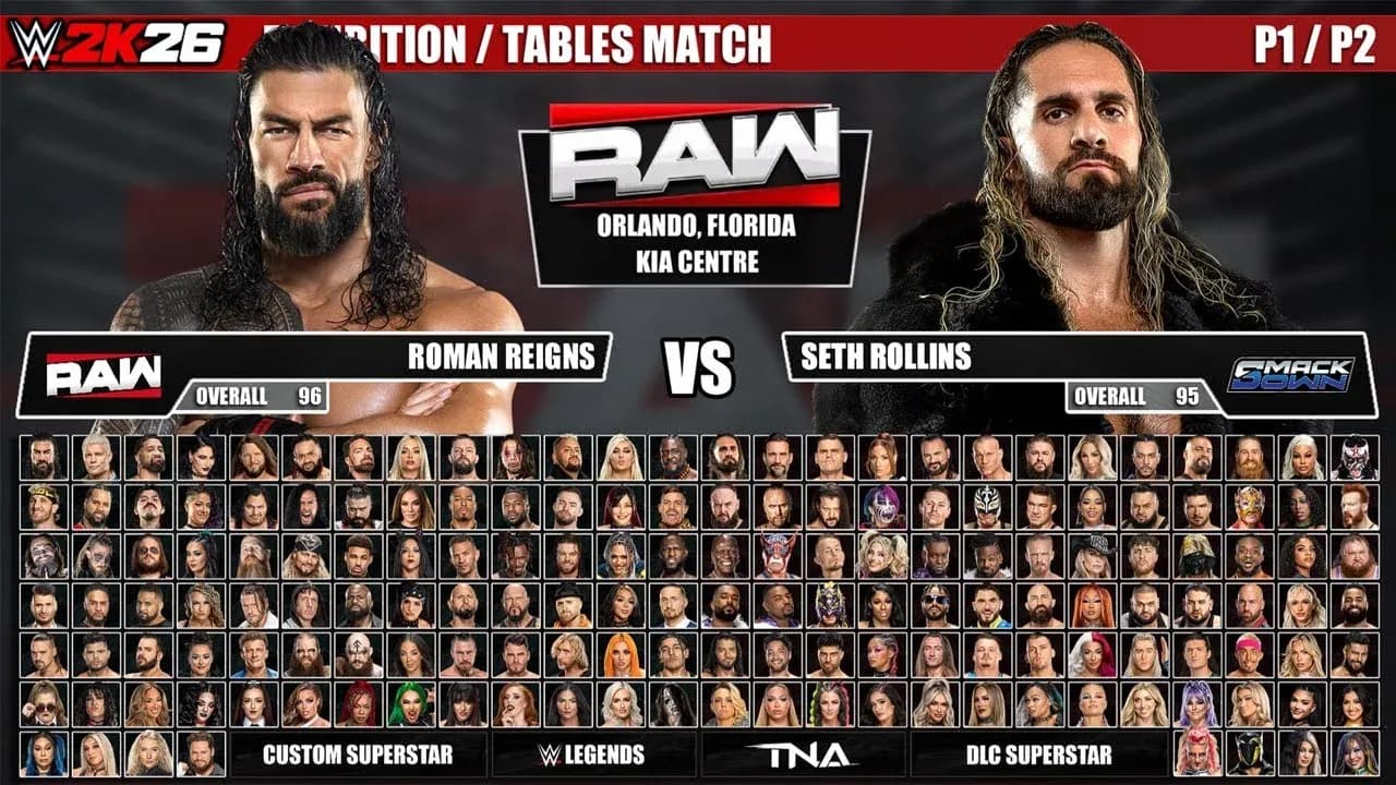 Full roster character select
