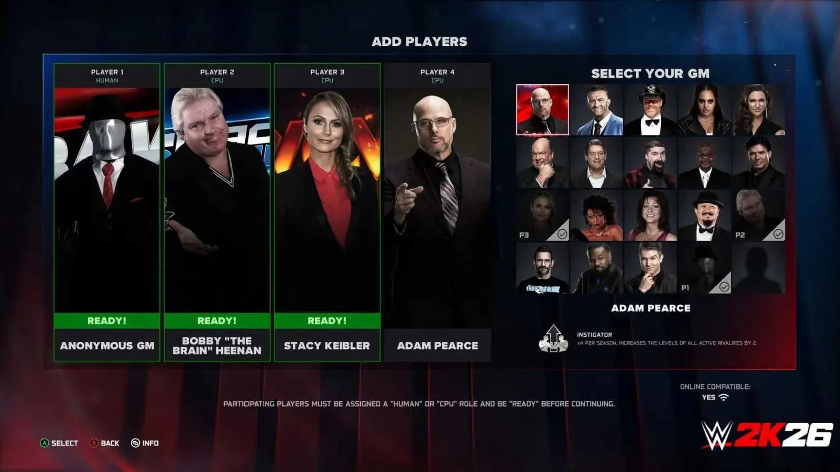 WWE 2K26 Details MyGM Mode