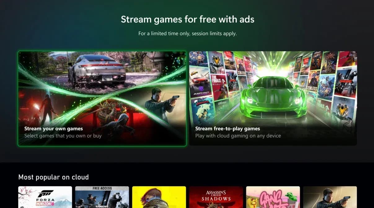 Xbox's plan to bring Xbox Cloud Gaming to the mass market — Free tier revealed, powered by ads, with access to all games you own | Windows Central