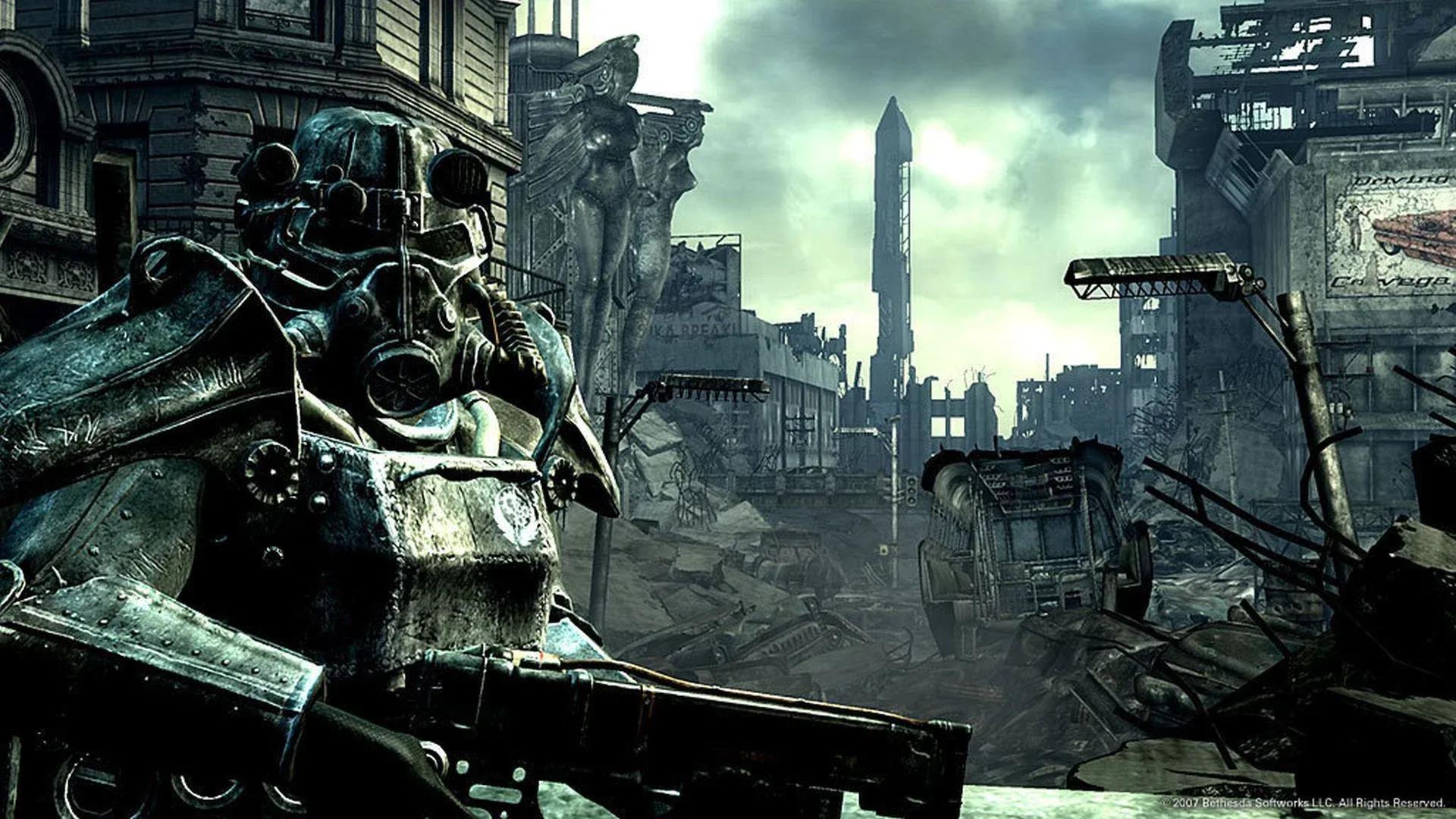 Fallout 3 "went hard on the gloomy despair of the post-apocalyptic world"  to differentiate it from Oblivion, but one dev thinks Bethesda went too  far: "We just drained the color out of