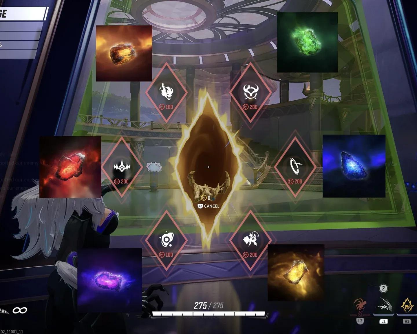 Stone ability cycling UI