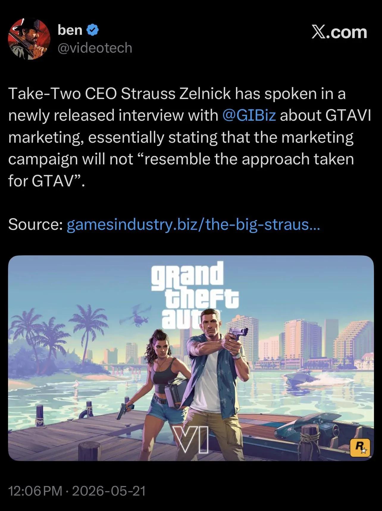 Take-Two CEO Strauss Zelnick has spoken ...