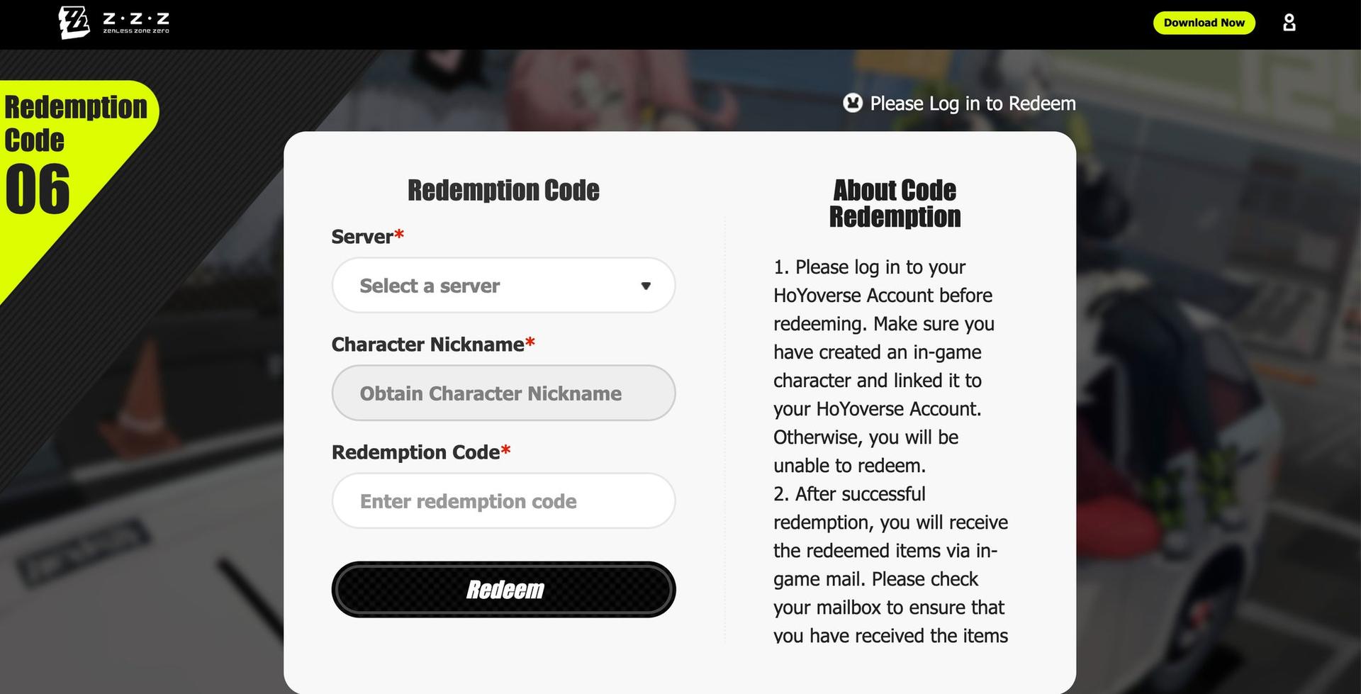 mailbox reward collection interface