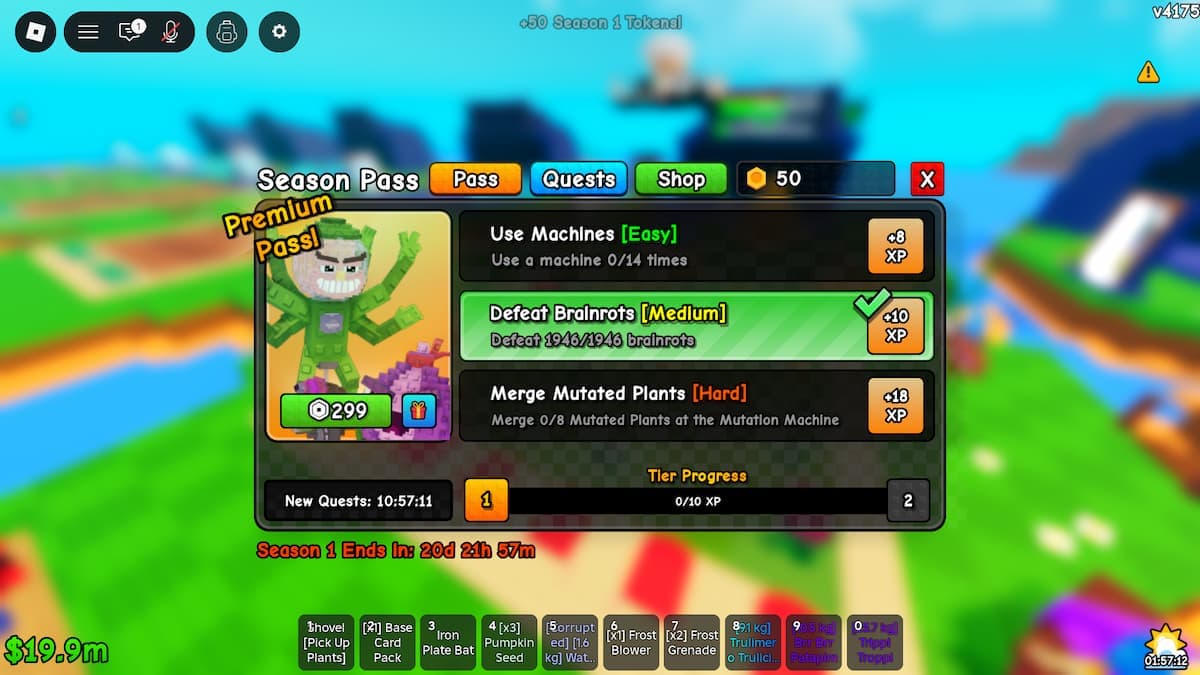 season 1 expansion card collection interface